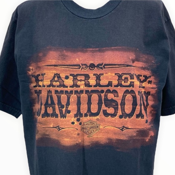 HARLEY-DAVIDSON Men’s/Unisex Black Short Sleeve Graphic Tee Shirt Size Large - Picture 2 of 9